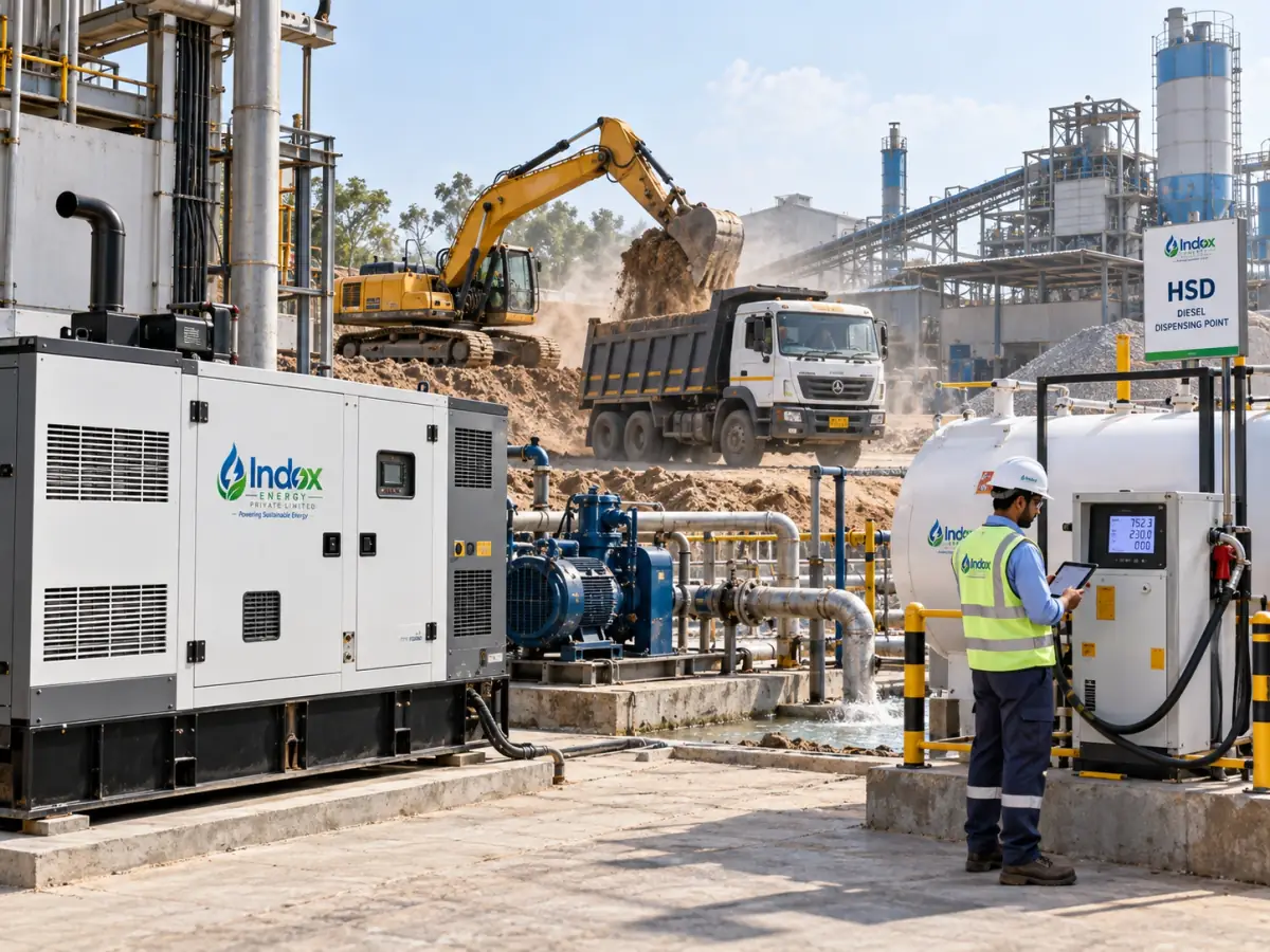Diesel being received into a site storage tank through a metered hose