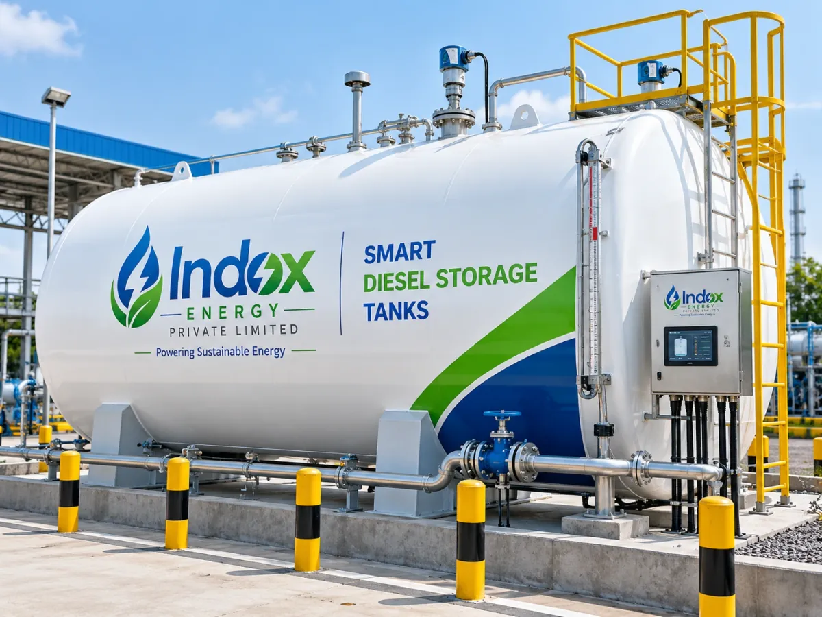 Smart diesel storage tank with level monitoring